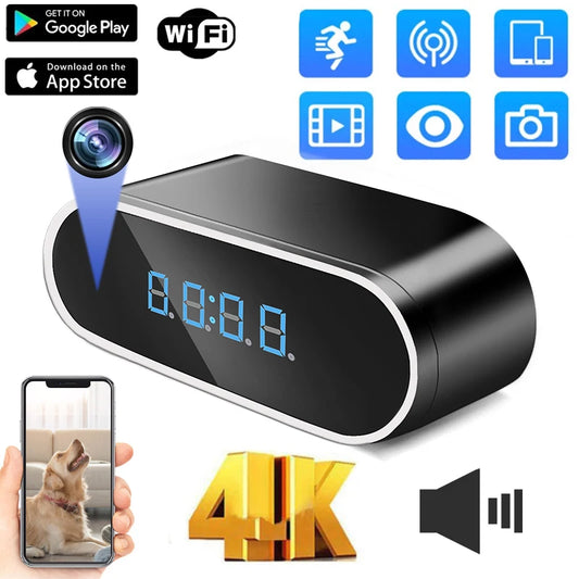 1080P Mini Camera Clock - HD WiFi & Night Vision