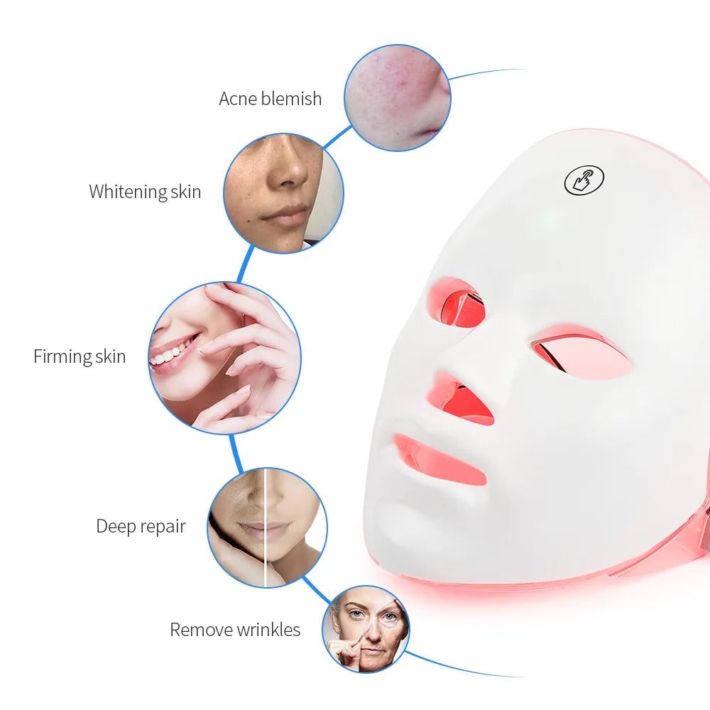 Rechargeable LED Facial Mask – Skin Rejuvenation & Face Lifting