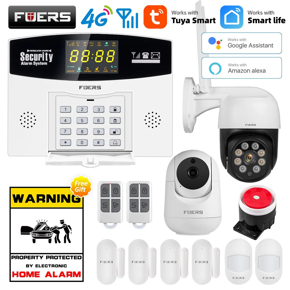 Fuers Tuya Smart WiFi & GSM Alarm System -Security Kit