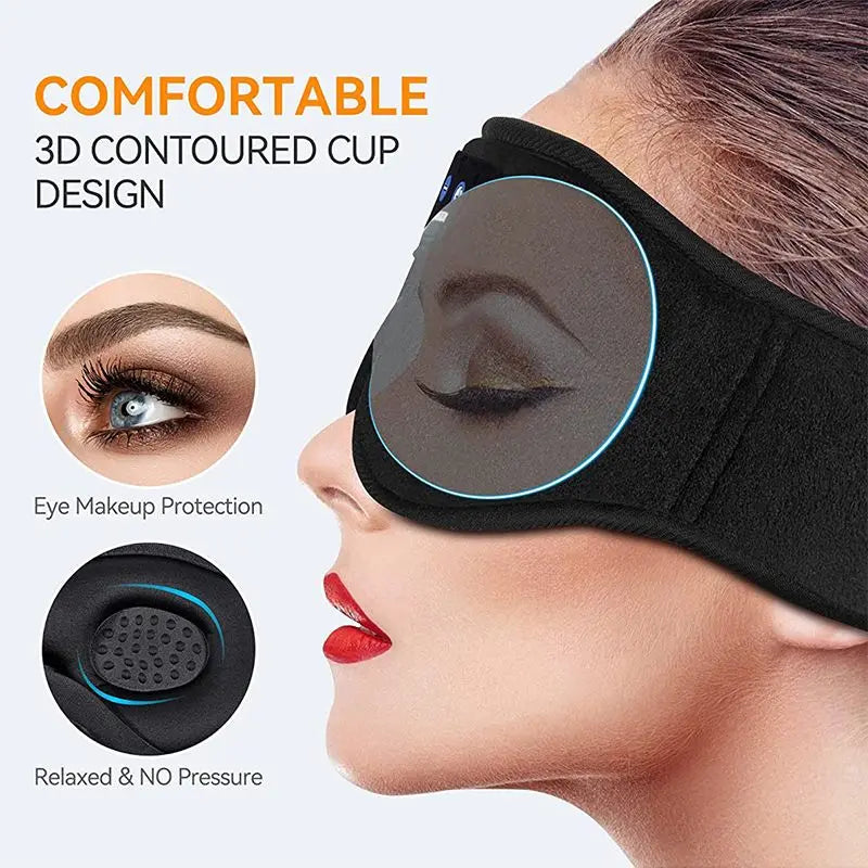 Bluetooth Sleeping Headphones 3D Eye Mask