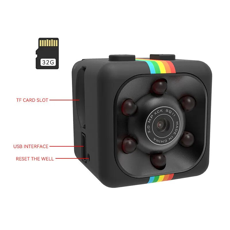 SQ11 Mini Camera - Night Vision & HD Audio Video Recorder