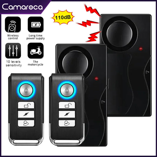 Camaroca  Wireless Vibration Alarm - 110dB Anti-Theft Sensor