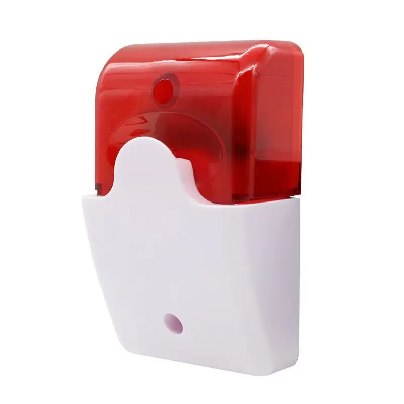 Wired Strobe Siren Alarm - Red Flash & Loud Sound