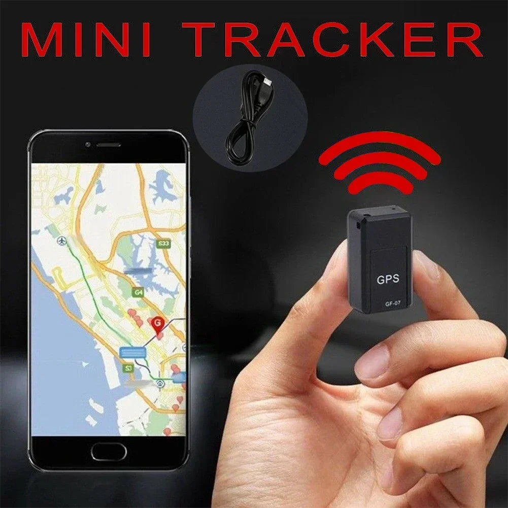 GF07 Magnetic Mini Car Tracker - Real-Time GPS Locator