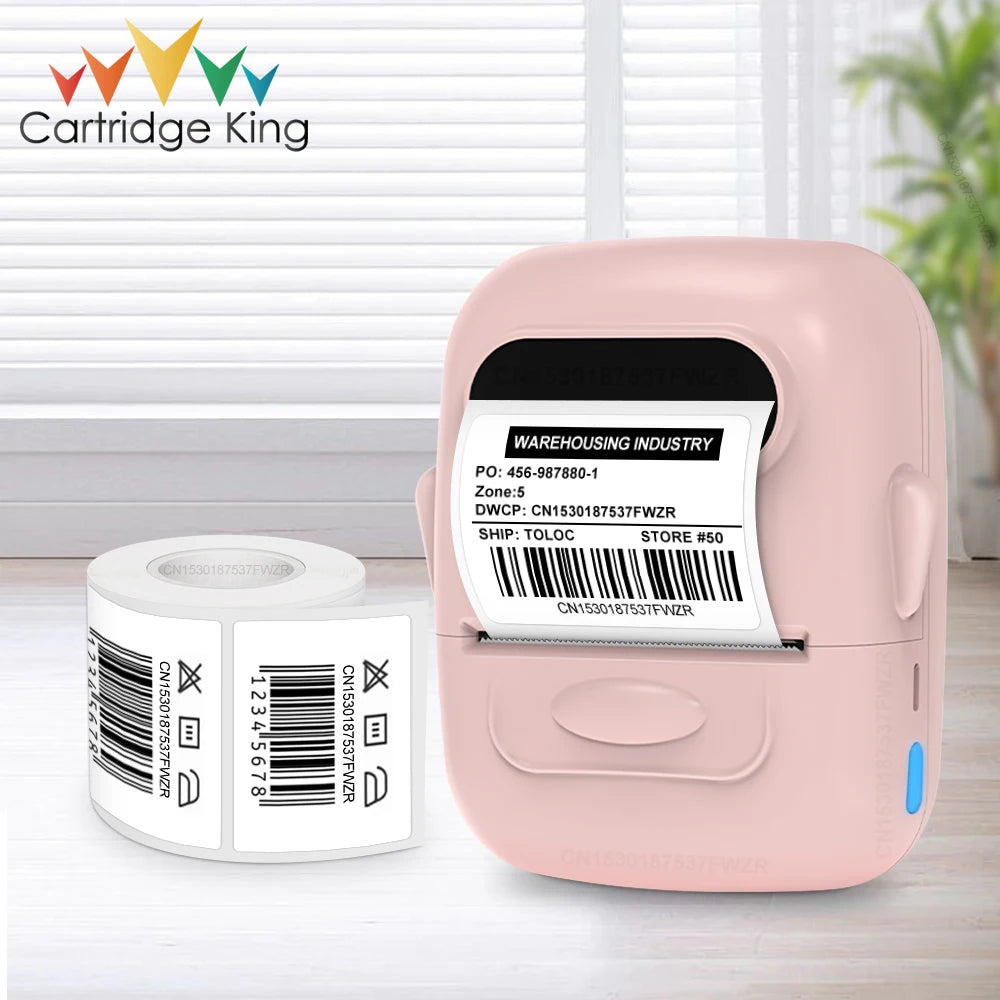 Mini Bluetooth Thermal Label Printer – Portable & Wireless