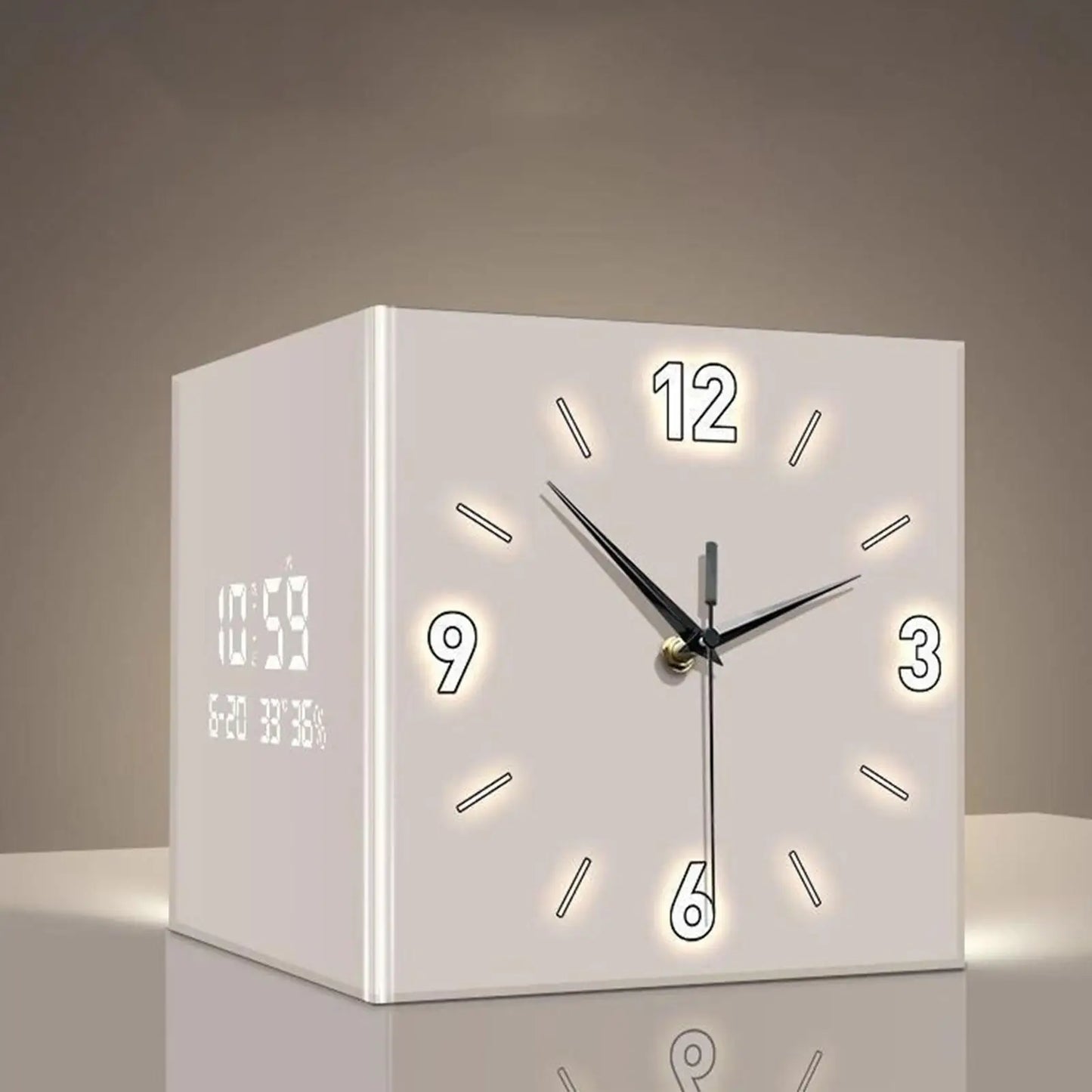 Double-Sided Corner Clock