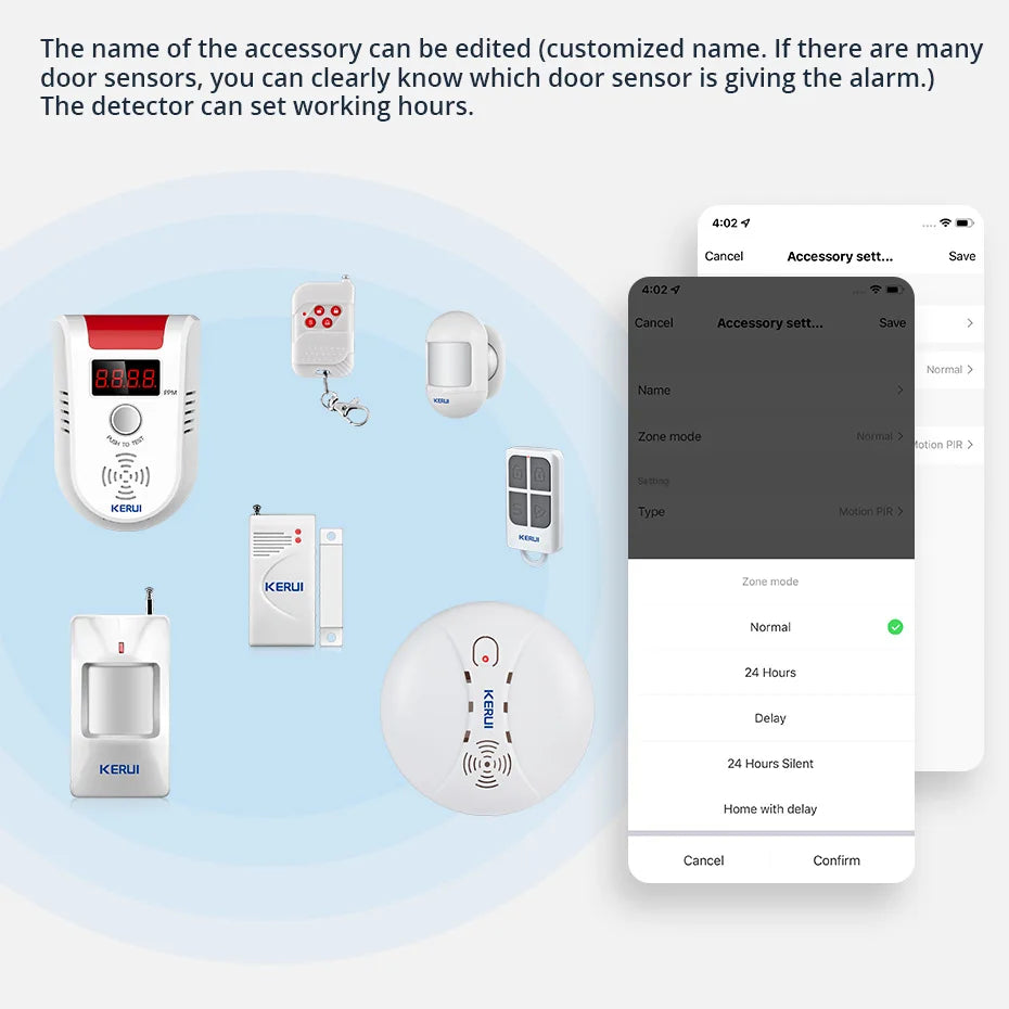 KERUI Tuya Smart WiFi Security Alarm System - 110dB Wireless Siren