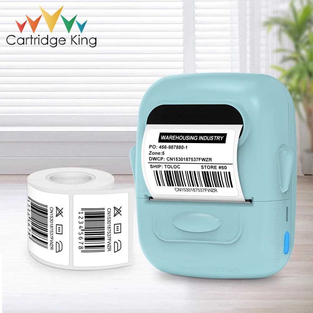 Mini Bluetooth Thermal Label Printer – Portable & Wireless