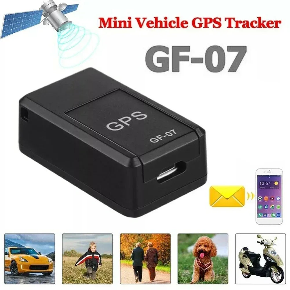 GF07 Magnetic Mini Car Tracker - Real-Time GPS Locator