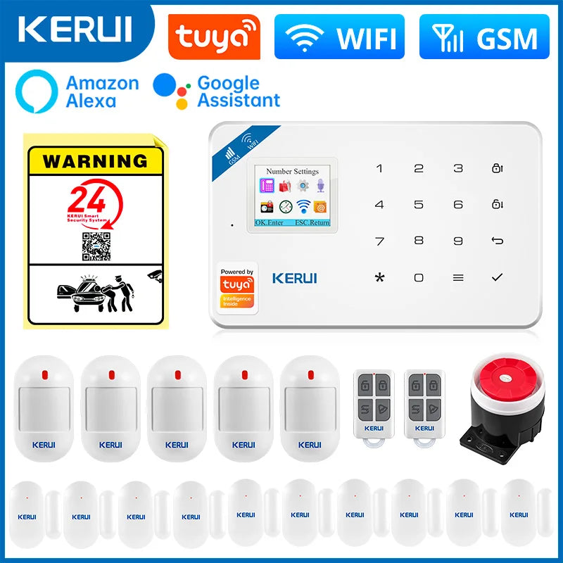 KERUI W181 Smart WiFi & GSM Alarm System - Tuya Security Kit