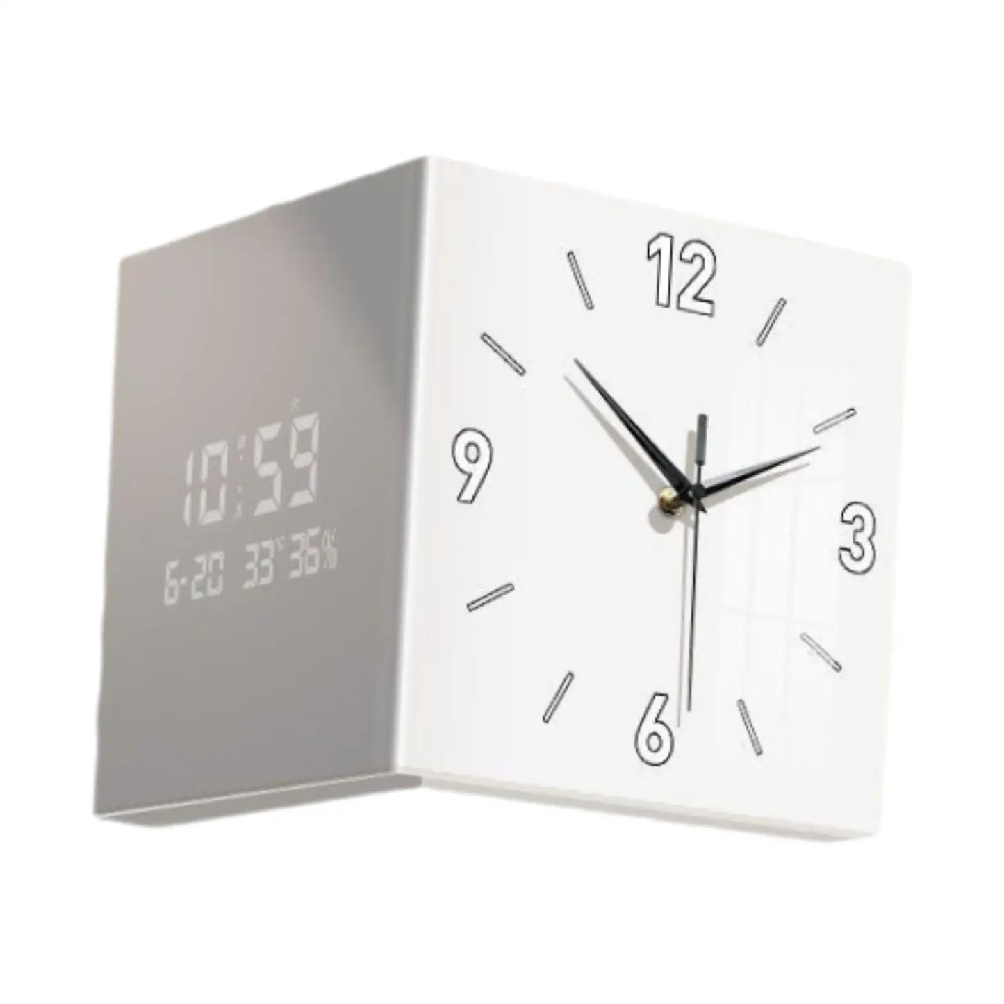 Double-Sided Corner Clock