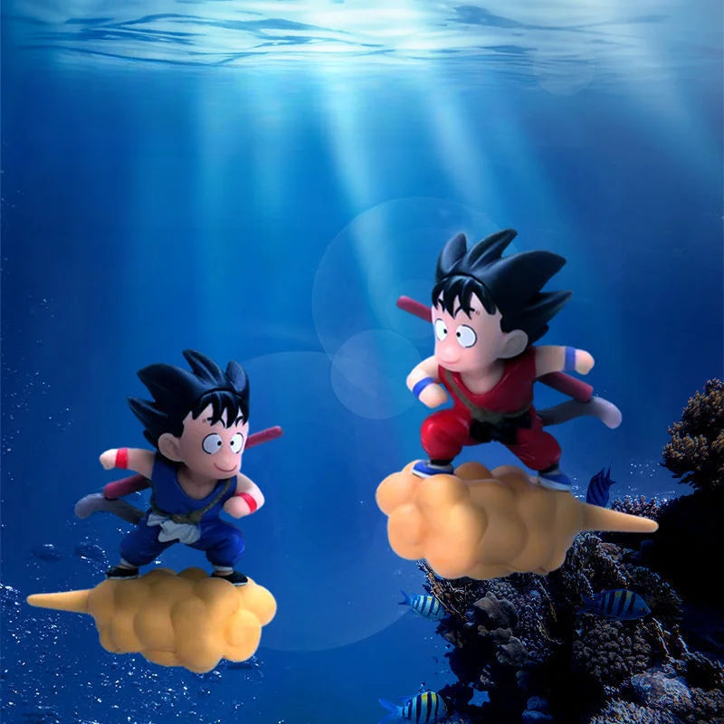 Floating Goku Aquarium Decoration - Creative Fish Tank Ornament