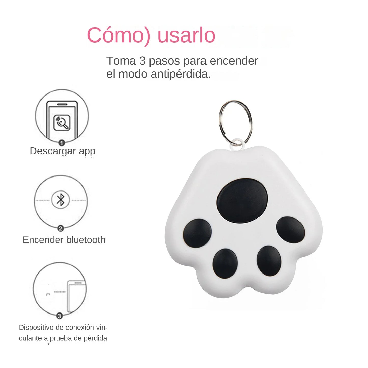 Mini GPS Tracker - Bluetooth 5.0 Anti-Lost Device for Pets & Belongings