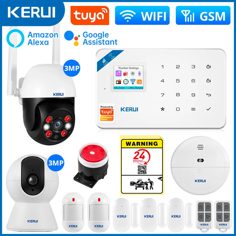 KERUI W181 Smart WiFi & GSM Alarm System - Tuya Security Kit