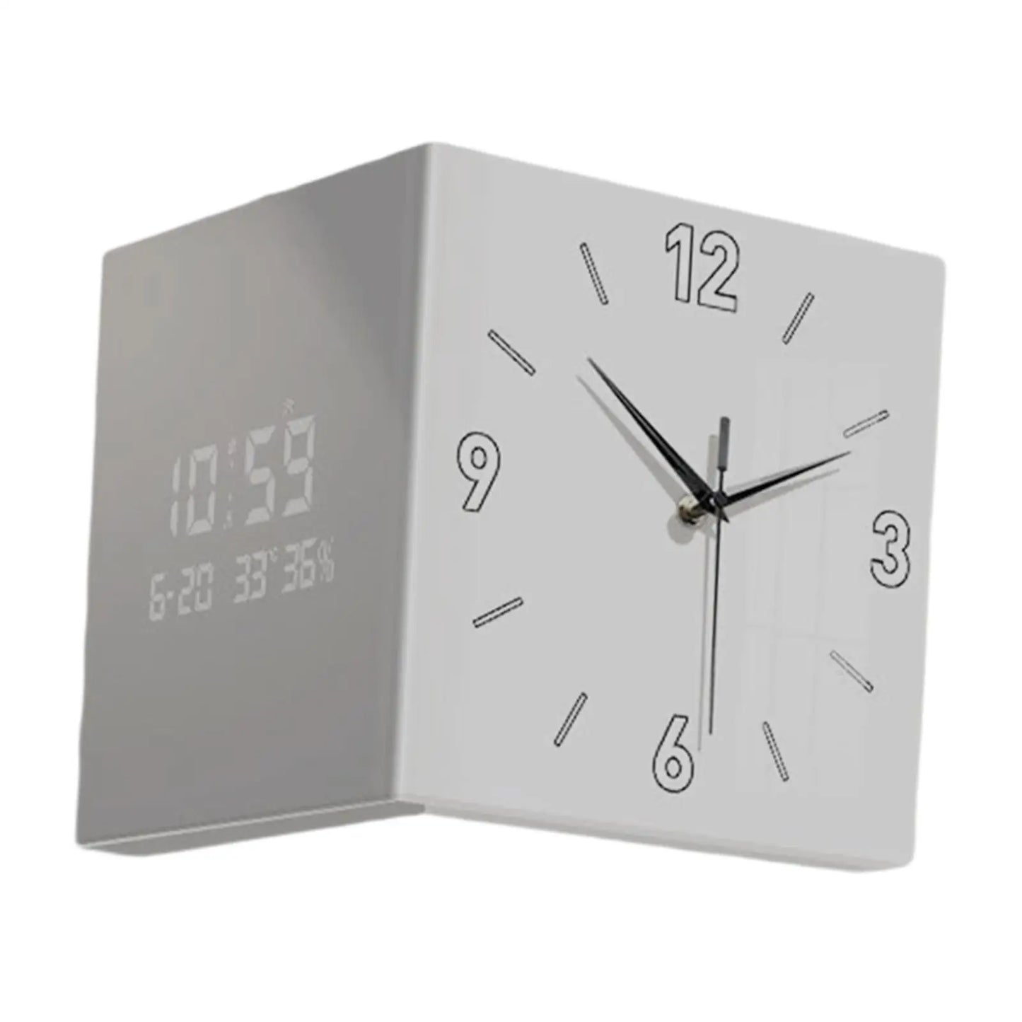 Double-Sided Corner Clock