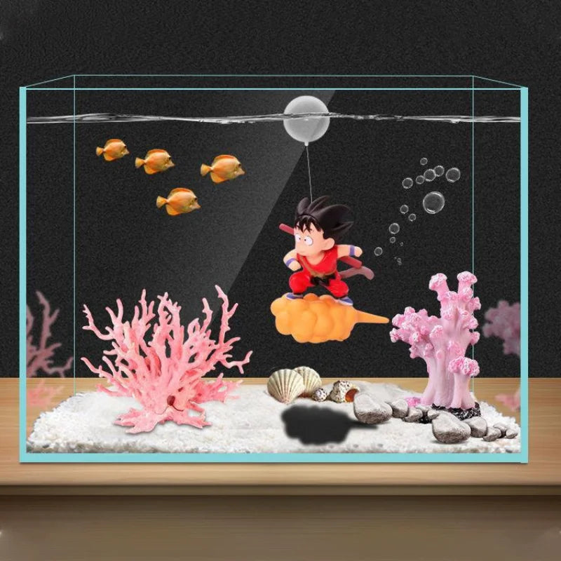 Floating Goku Aquarium Decoration - Creative Fish Tank Ornament