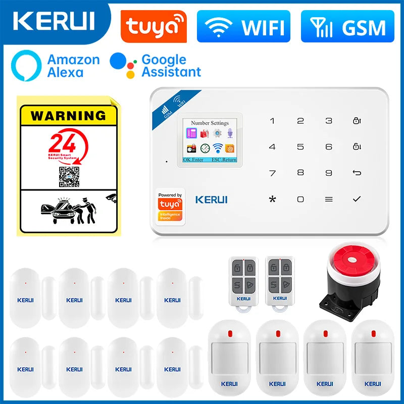 KERUI W181 Smart WiFi & GSM Alarm System - Tuya Security Kit