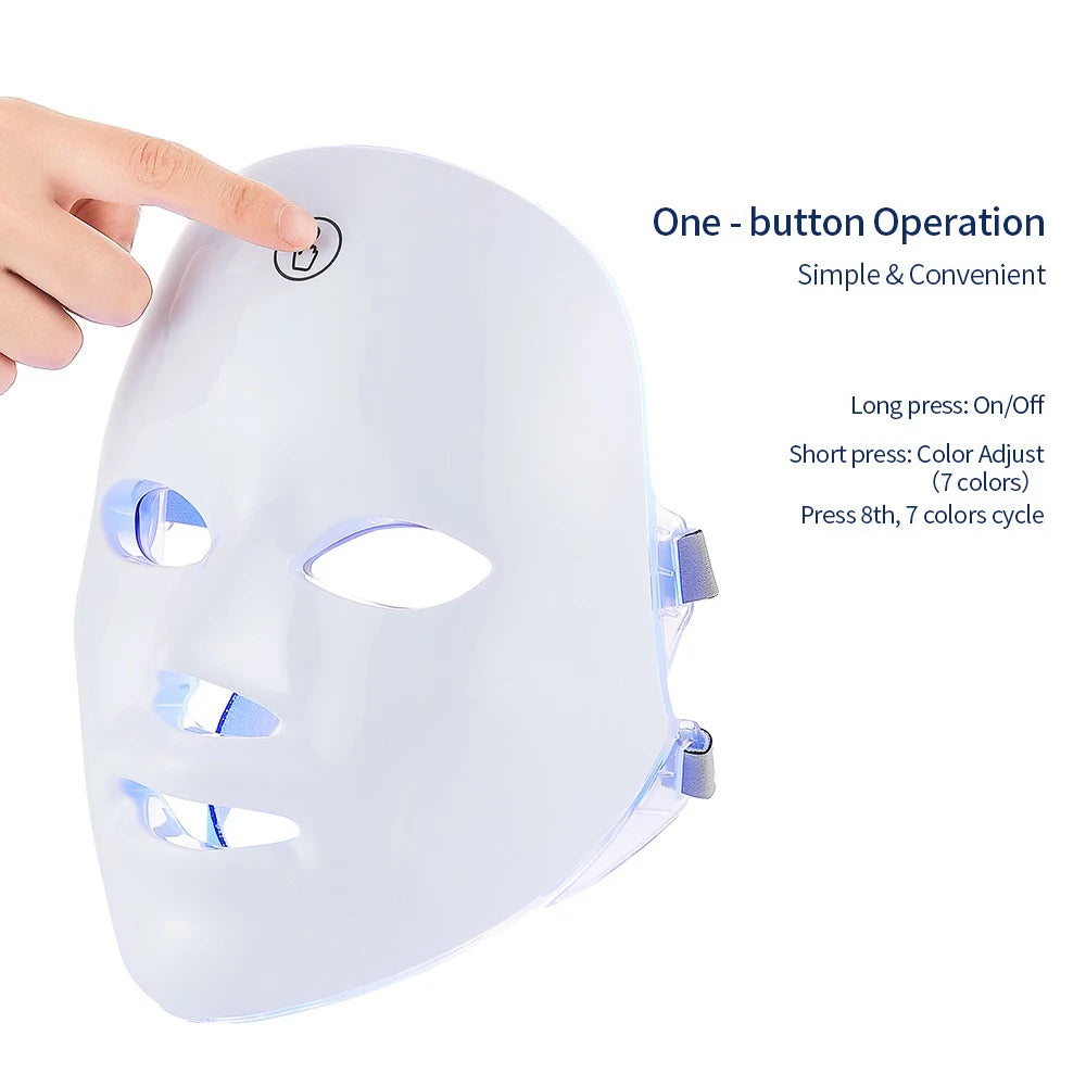 Rechargeable LED Facial Mask – Skin Rejuvenation & Face Lifting