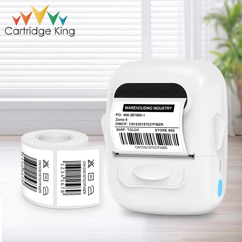 Mini Bluetooth Thermal Label Printer – Portable & Wireless