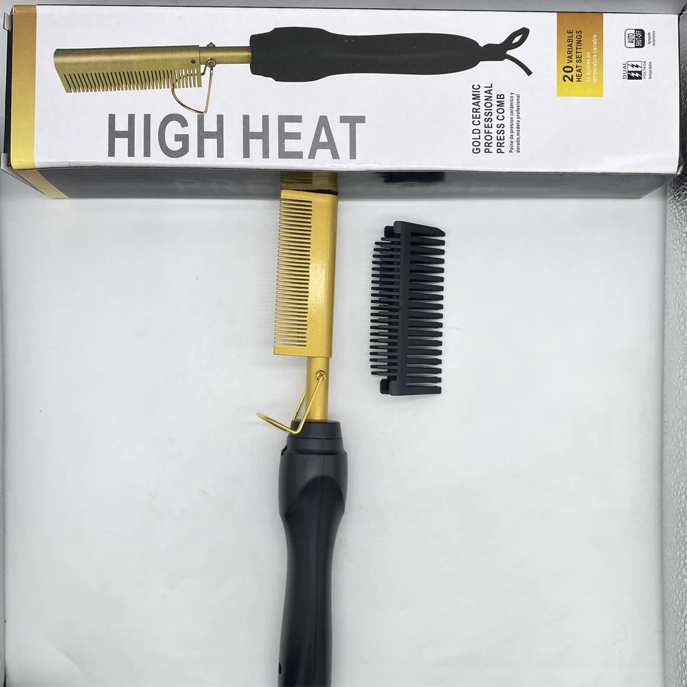 Hot Comb Hair Straightener Brush