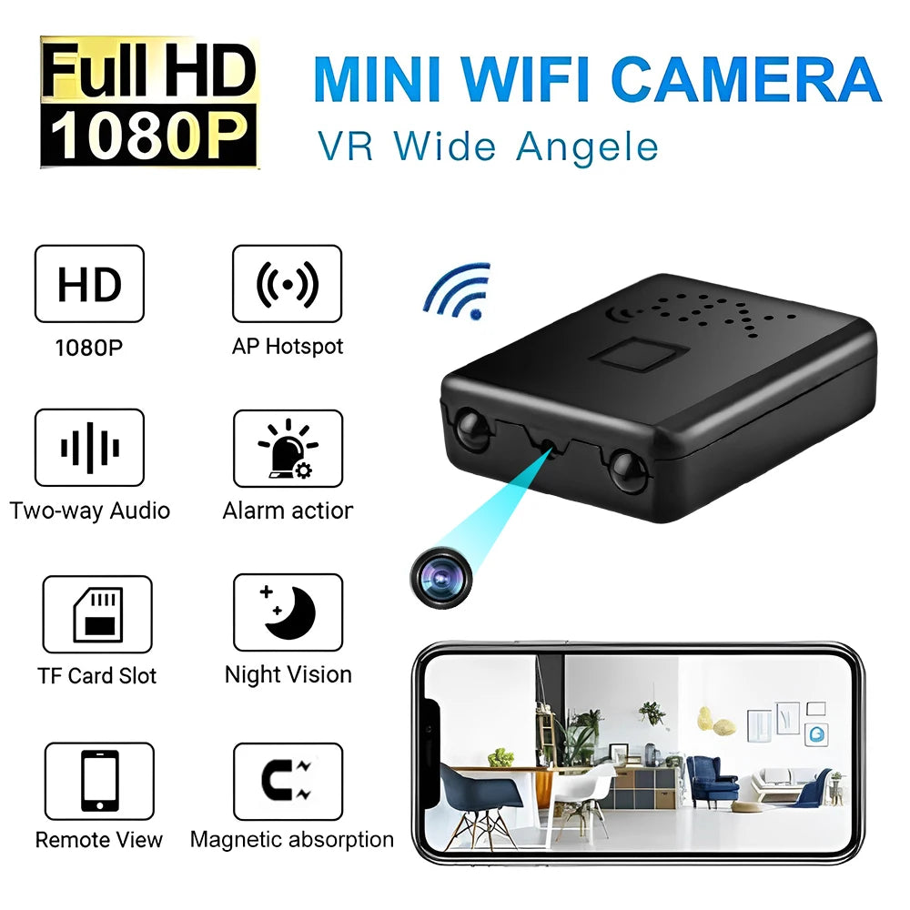 Full HD 1080P Mini Secret Camera - Night Vision & Motion Detection