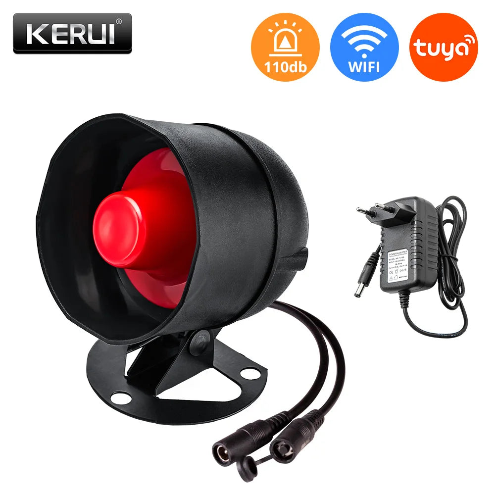 KERUI Tuya Smart WiFi Security Alarm System - 110dB Wireless Siren