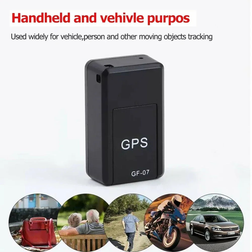 GF07 Magnetic Mini Car Tracker - Real-Time GPS Locator