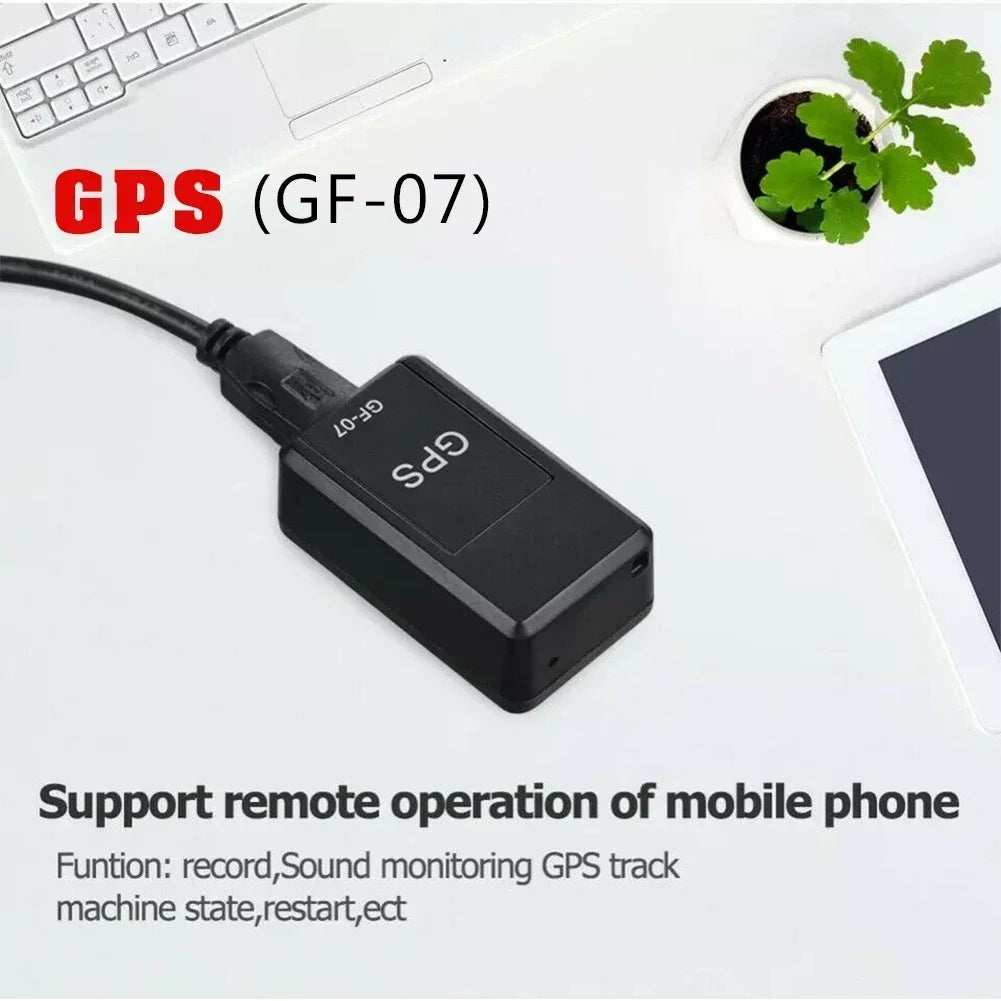 GF07 Magnetic Mini Car Tracker - Real-Time GPS Locator