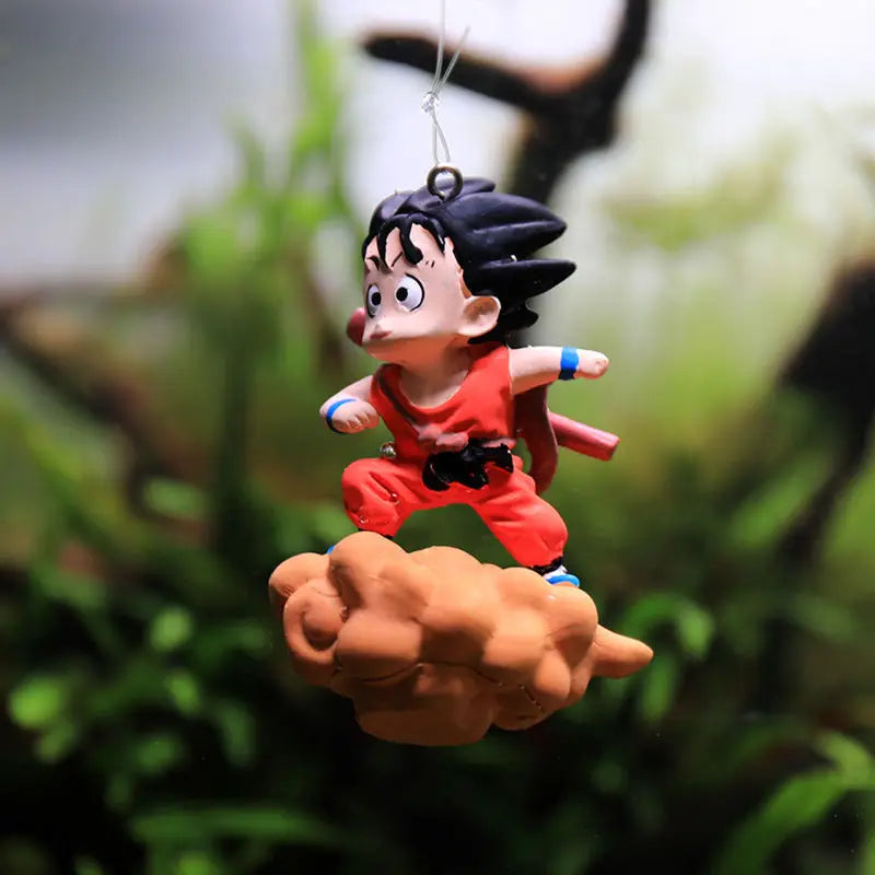 Floating Goku Aquarium Decoration - Creative Fish Tank Ornament