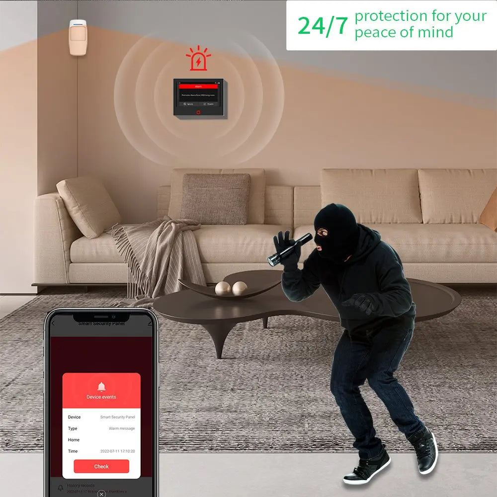 Staniot 7" Wireless Smart Home Alarm System - WiFi & 4G